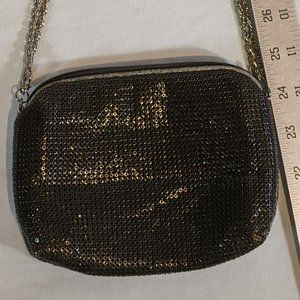 Amanda Smith “chain mail” black, small metal purse GUC!
